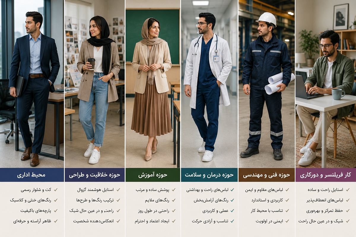 چه سبک‌هایی برای افراد با شغل‌های مختلف مناسب هستند؟